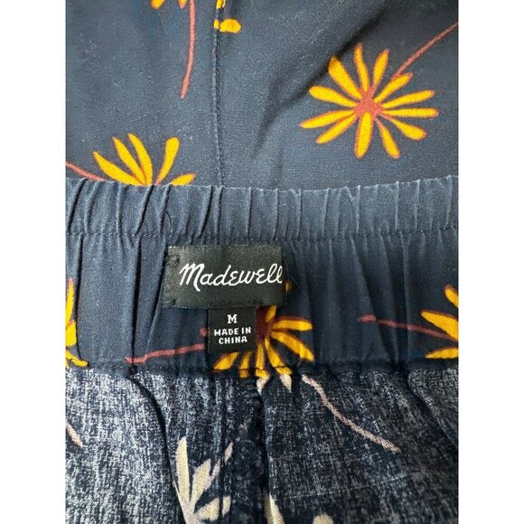Madewell Pull-On Tie Shorts in Fresh Daisies Size M - Picture 5 of 10